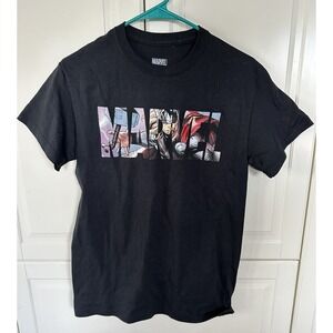 Marvel Comics Avengers Mens Tee Shirt Black Size Small